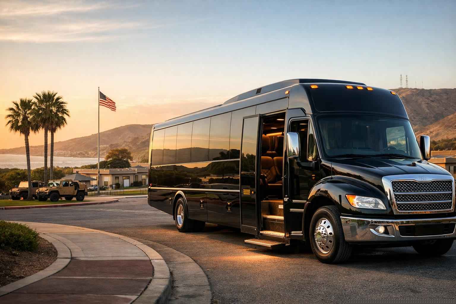 Luxury Shuttle Bus Rental In Camp Pendleton Mainside California