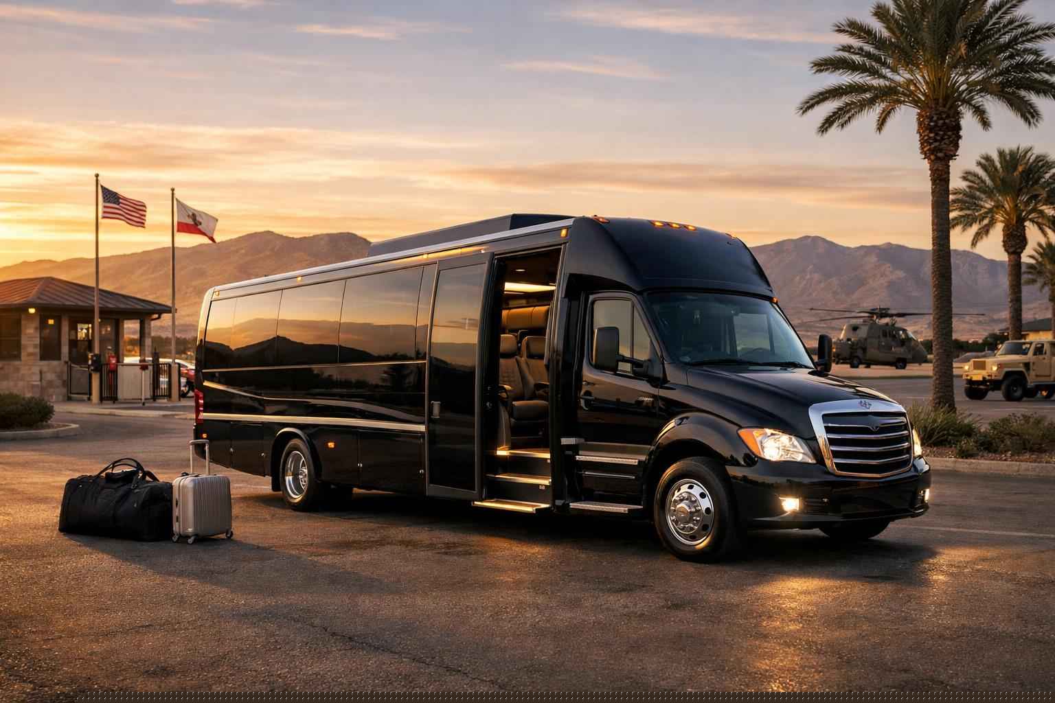 Luxury Shuttle Bus Rental In Camp Pendleton South California