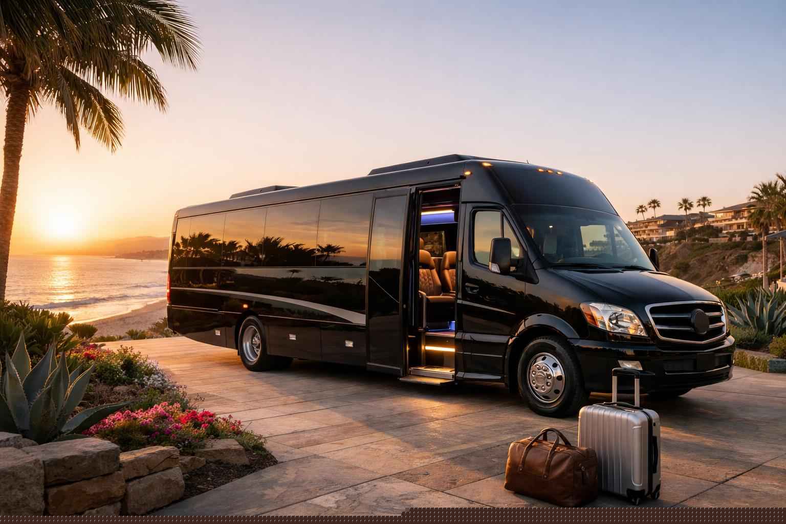 Luxury Shuttle Bus Rental In Carlsbad California