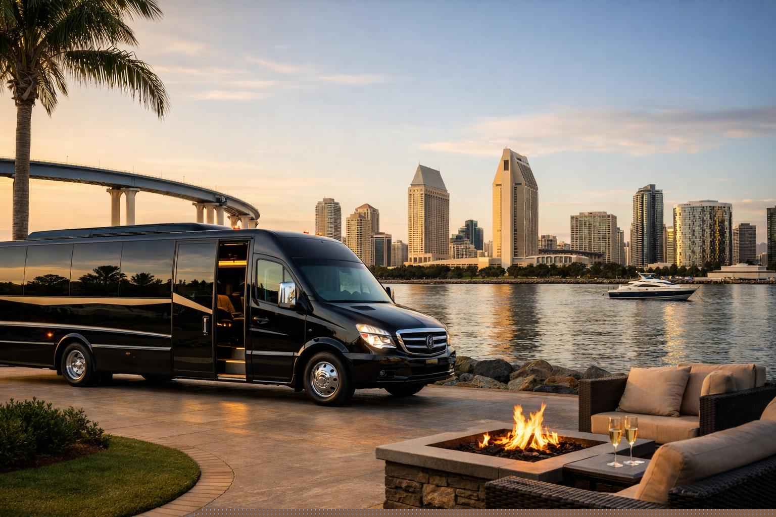 Luxury Shuttle Bus Rental In Coronado California