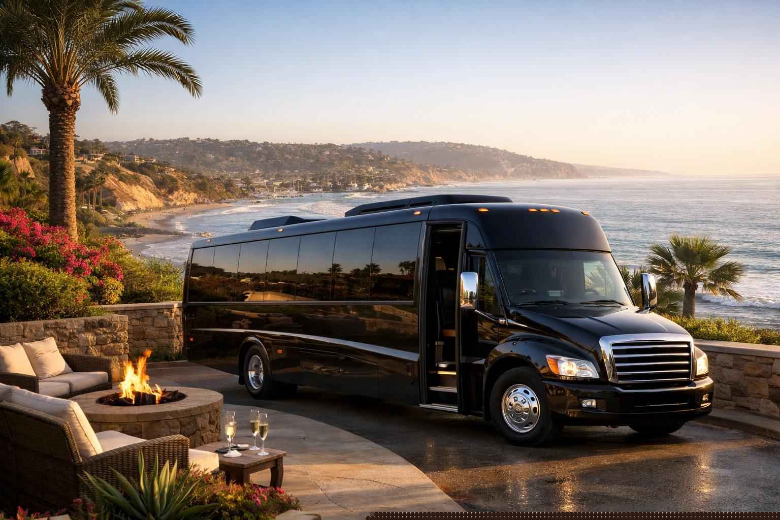 Luxury Shuttle Bus Rental In Del Mar California