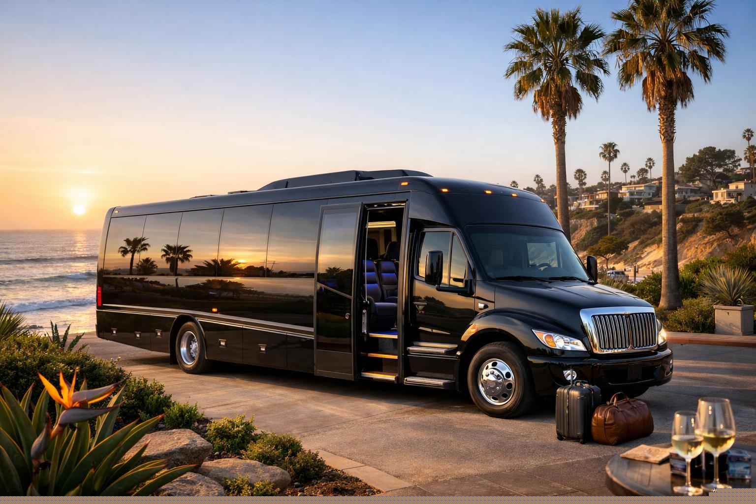 Luxury Shuttle Bus Rental In Encinitas California