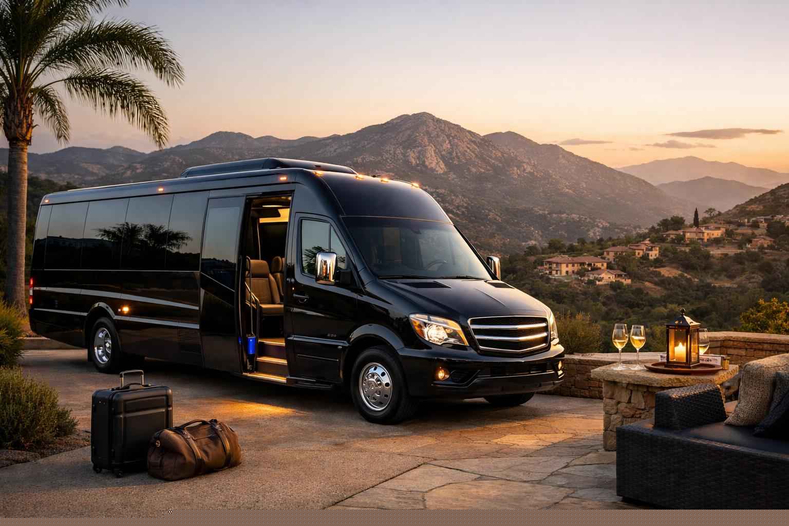 Luxury Shuttle Bus Rental In Granite Hills California