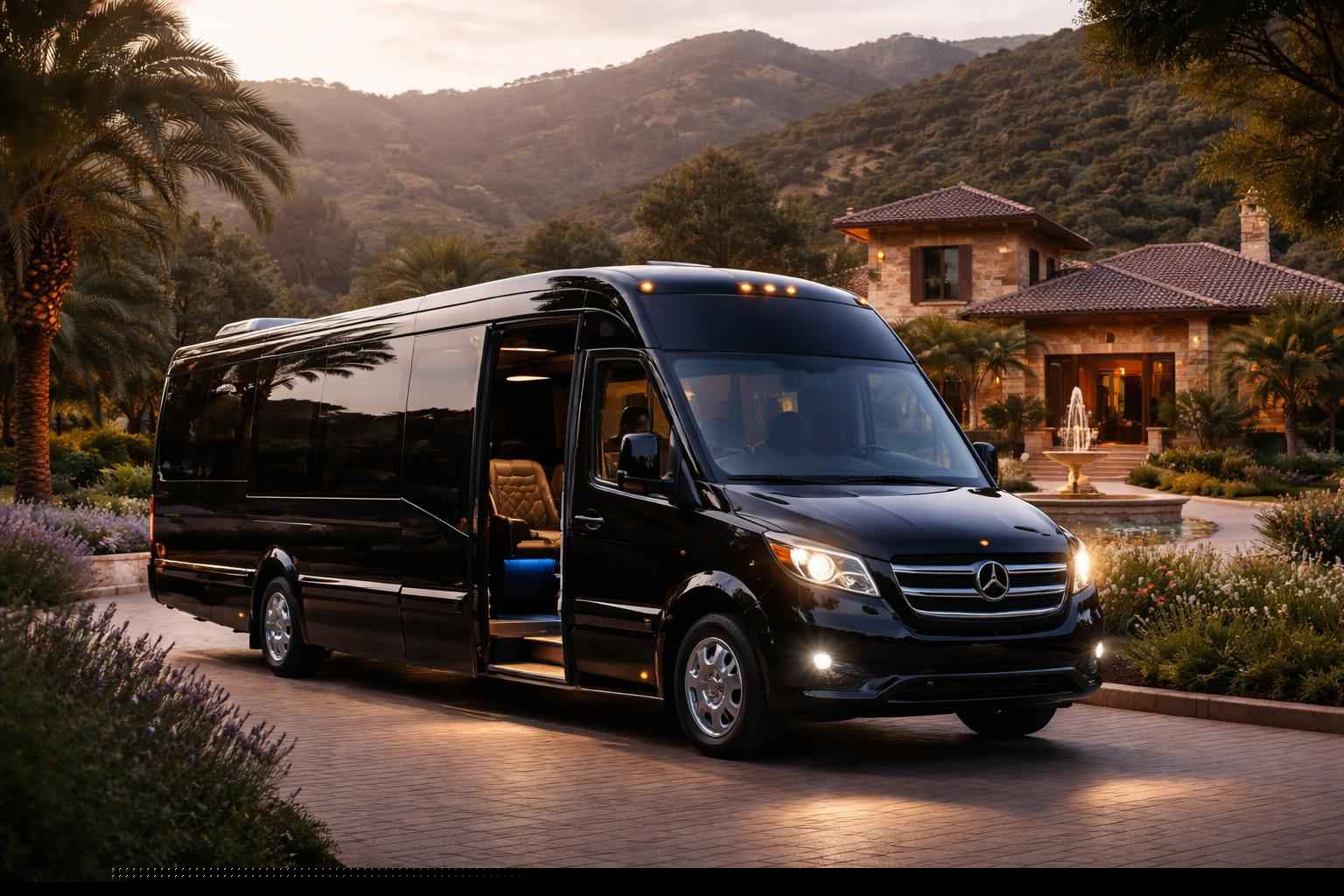 Luxury Shuttle Bus Rental In Hidden Meadows Ca