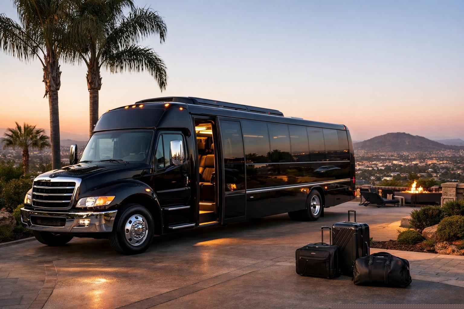 Luxury Shuttle Bus Rental In La Mesa California