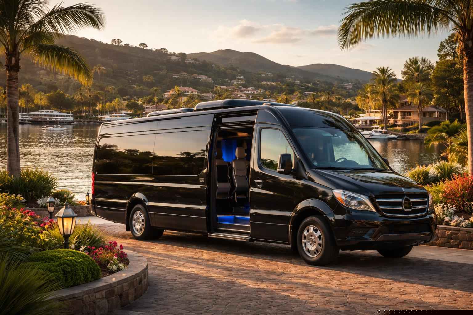 Luxury Shuttle Bus Rental In Lake San Marcos California