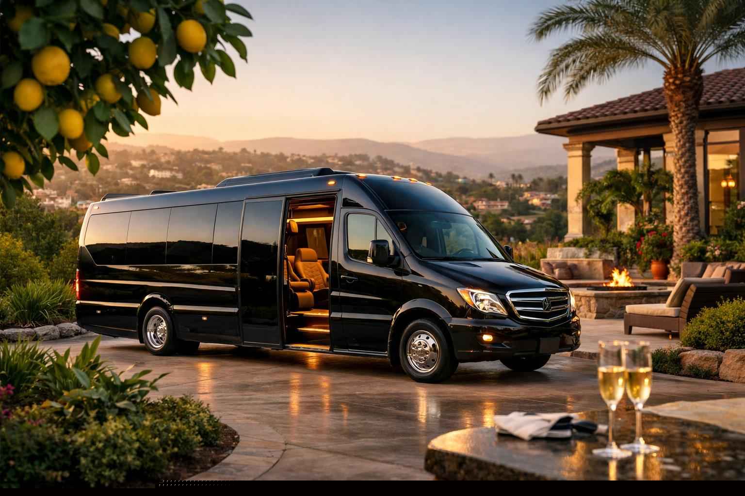 Luxury Shuttle Bus Rental In Lemon Grove California