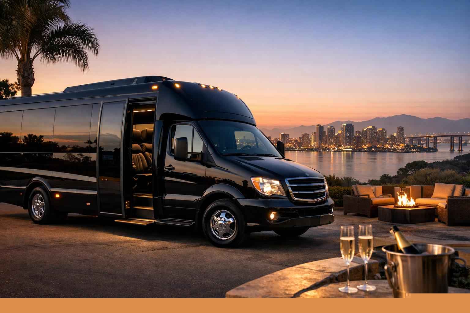 Luxury Shuttle Bus Rental In National City California