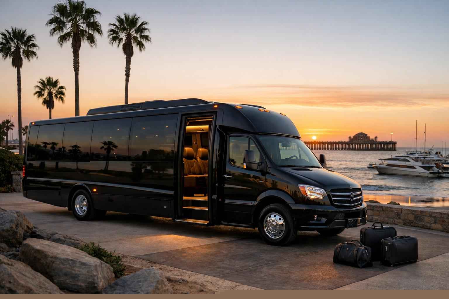 Luxury Shuttle Bus Rental In Oceanside California