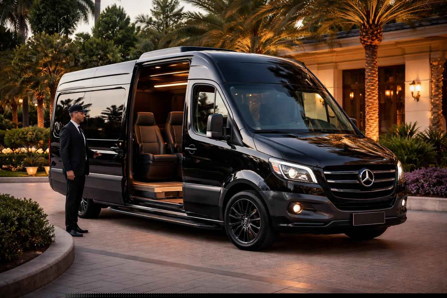 Luxury Sprinter Van Rental With Driver In Bostonia California