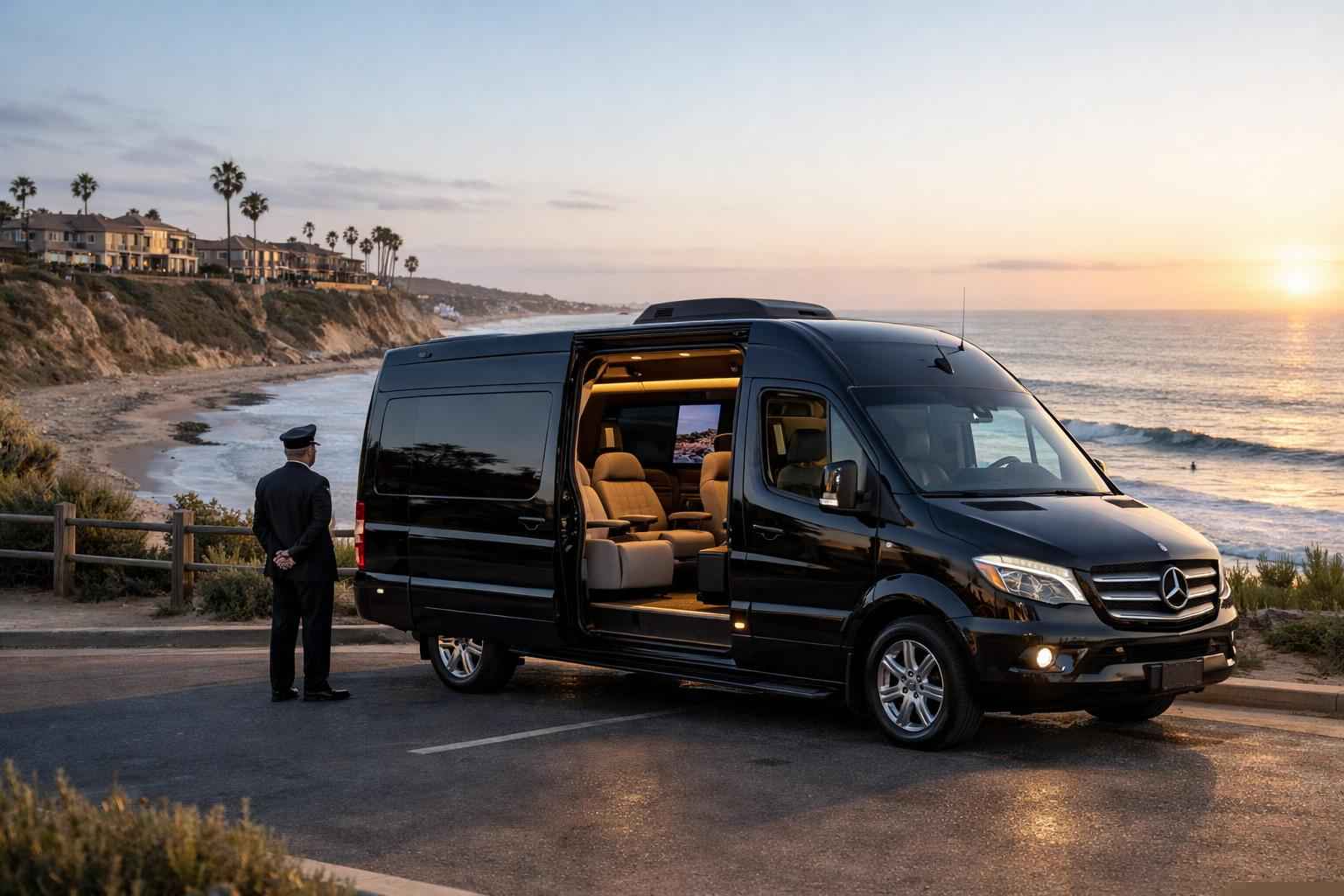 Luxury Sprinter Van Rental With Driver In Carlsbad California