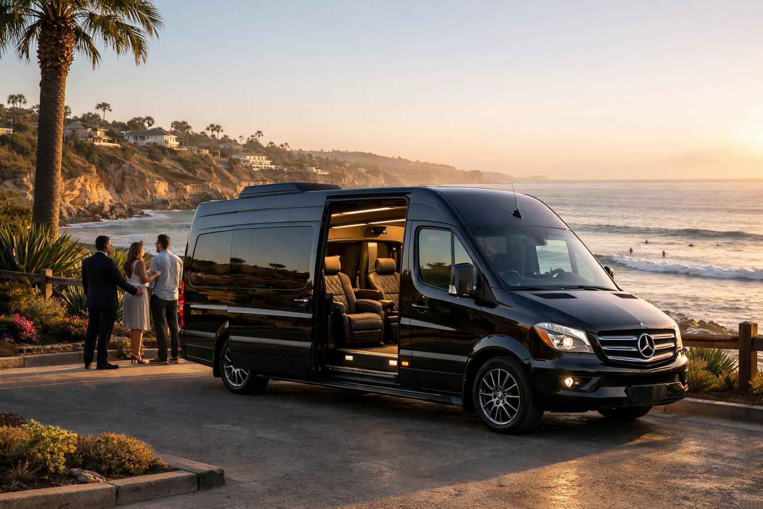 Luxury Sprinter Van Rental With Driver In Del Mar California