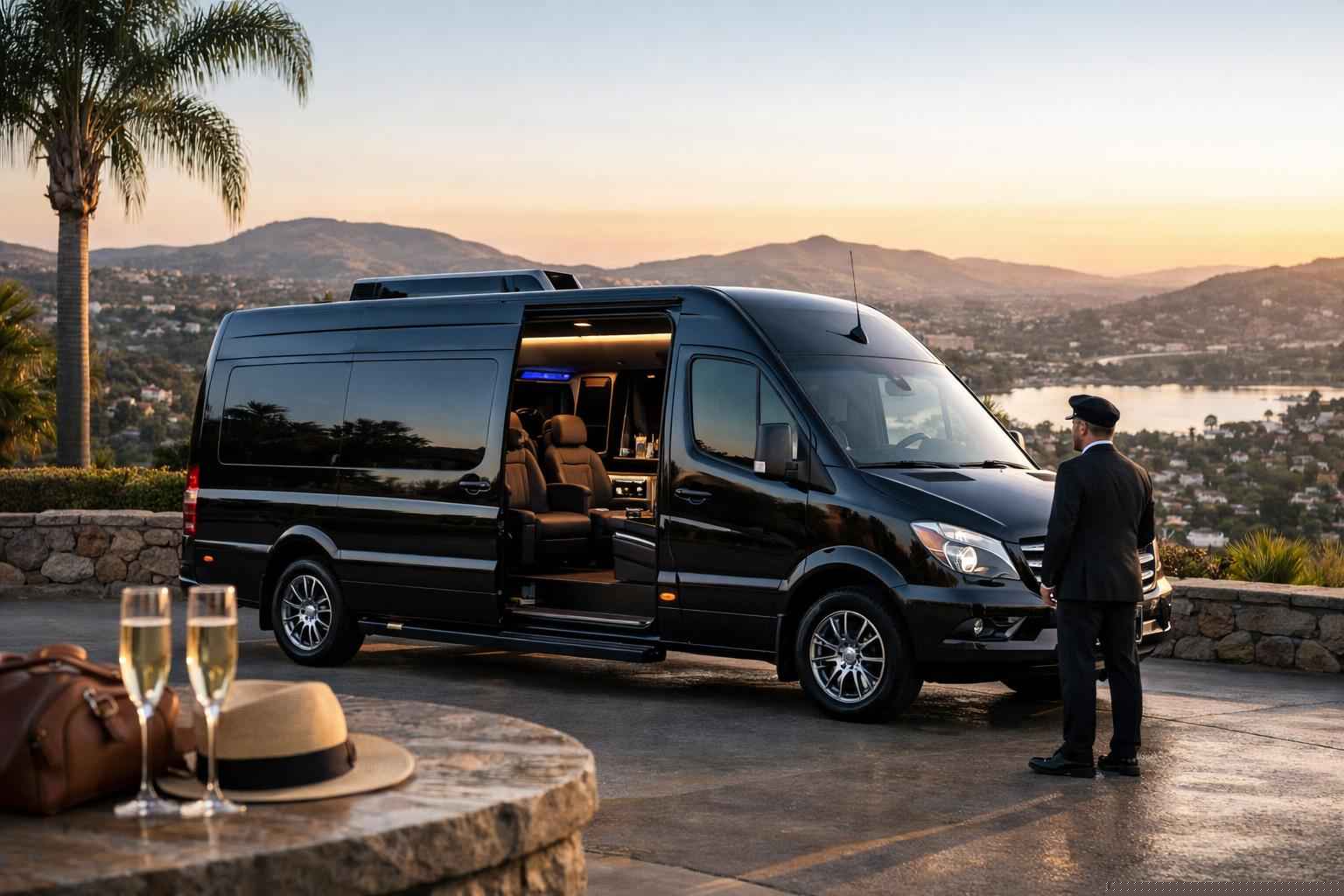 Luxury Sprinter Van Rental With Driver In La Mesa California