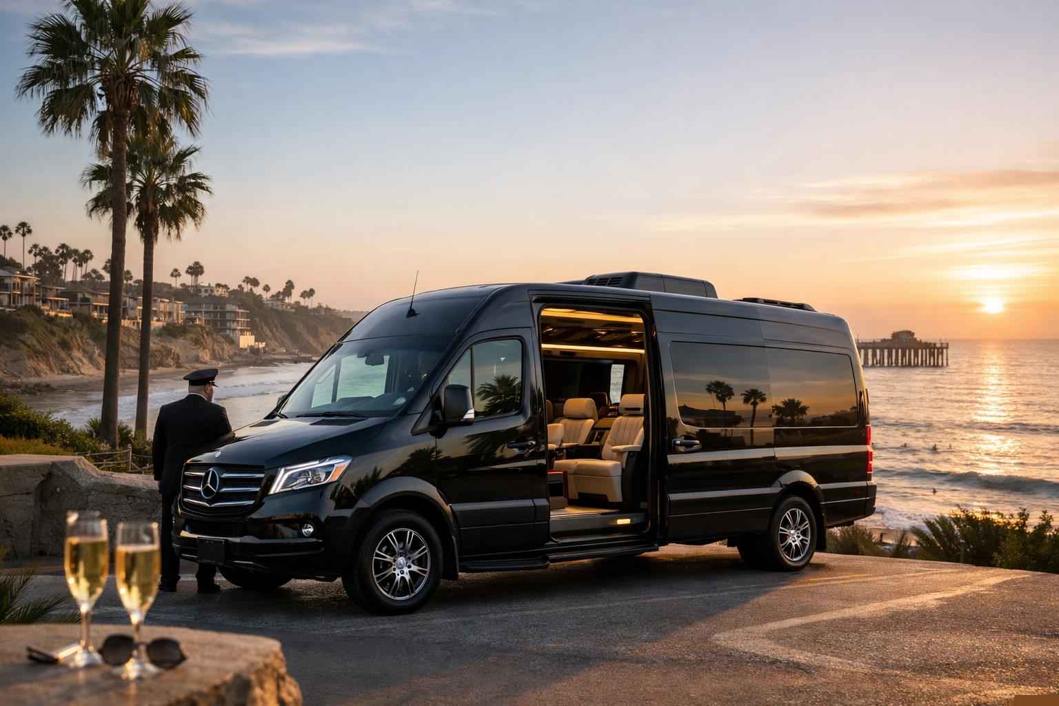 Luxury Sprinter Van Rental With Driver In Oceanside California