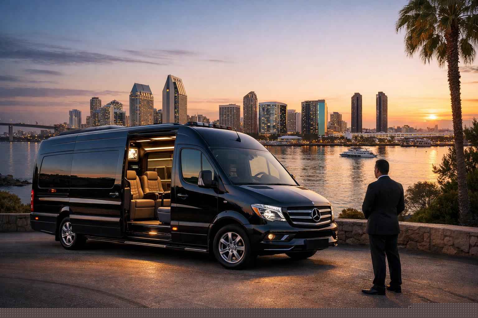 Luxury Sprinter Van Rental With Driver In San Diego California