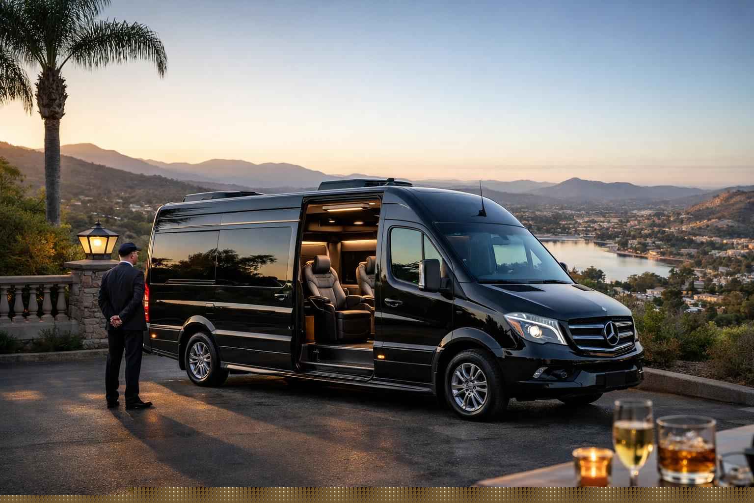 Luxury Sprinter Van Rental With Driver In San Marcos California