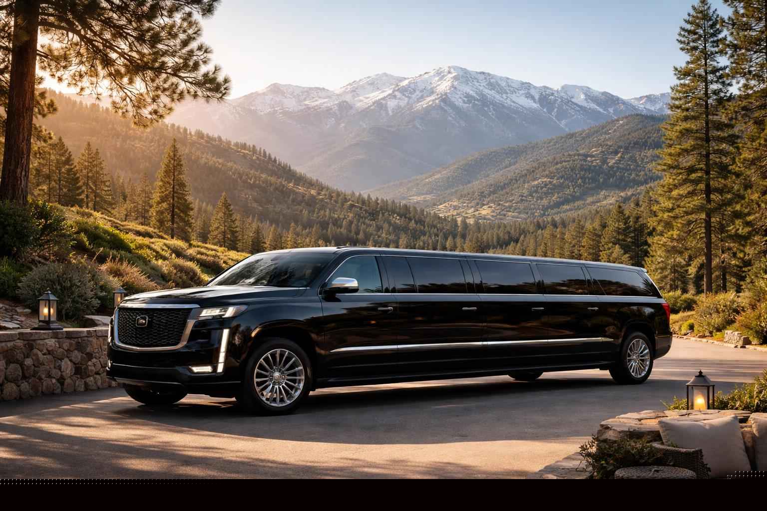 Luxury Suv Limousine In Alpine California