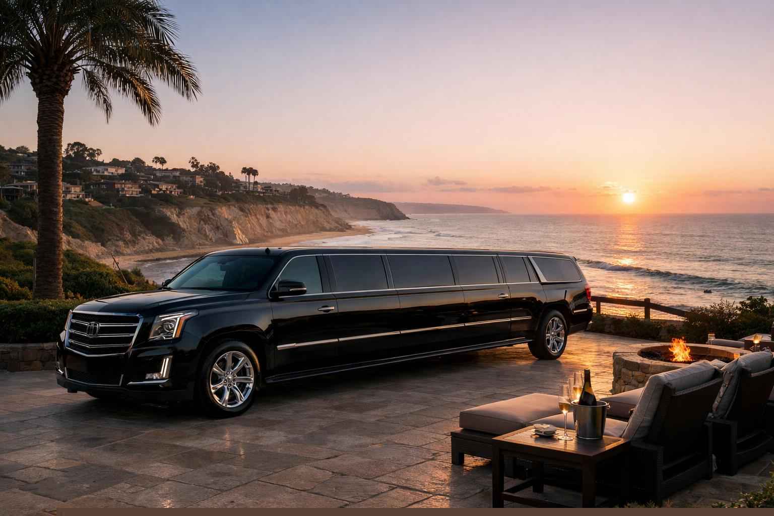 Luxury Suv Limousine In Del Mar California