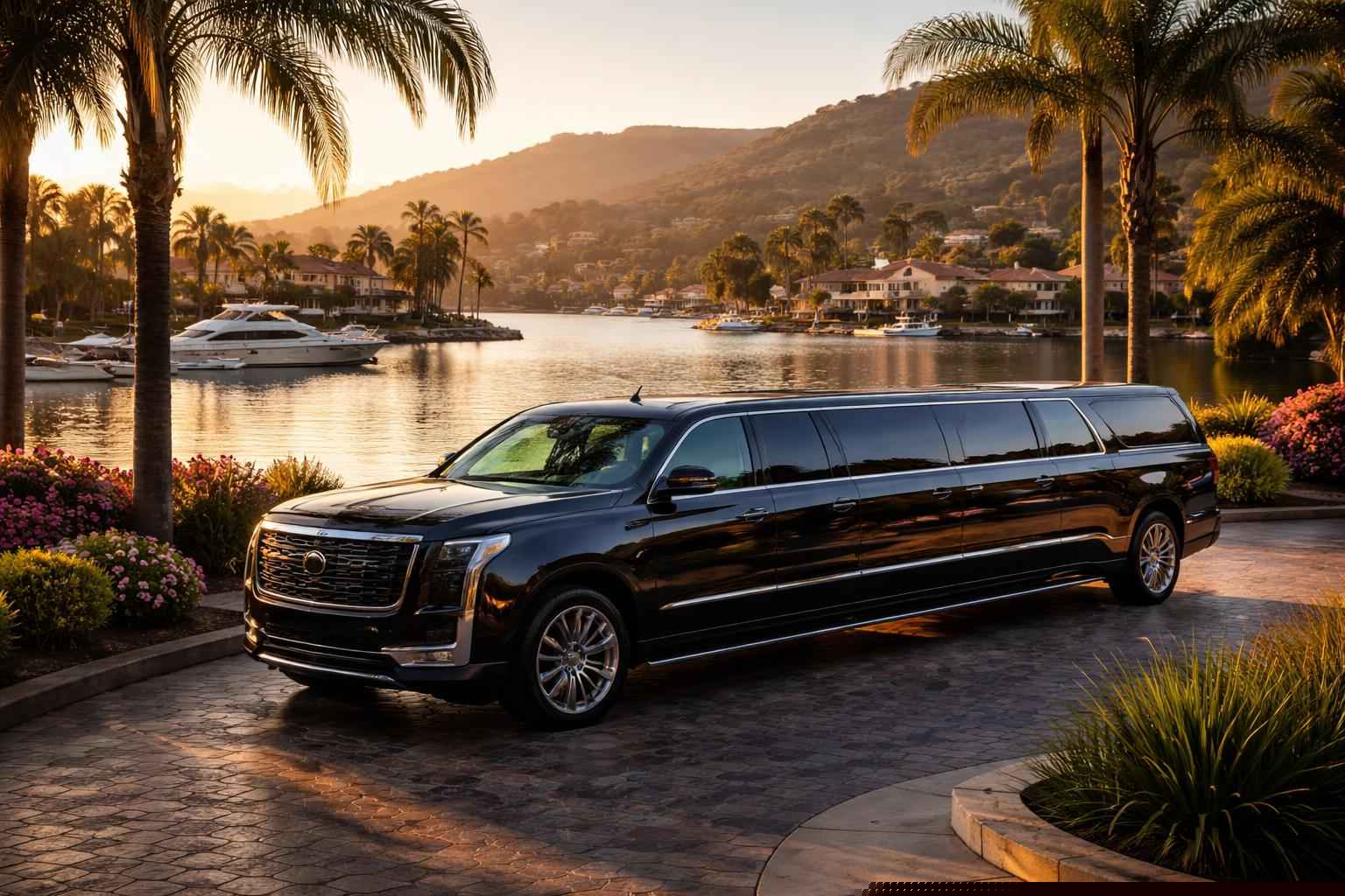 Luxury Suv Limousine In Lake San Marcos California