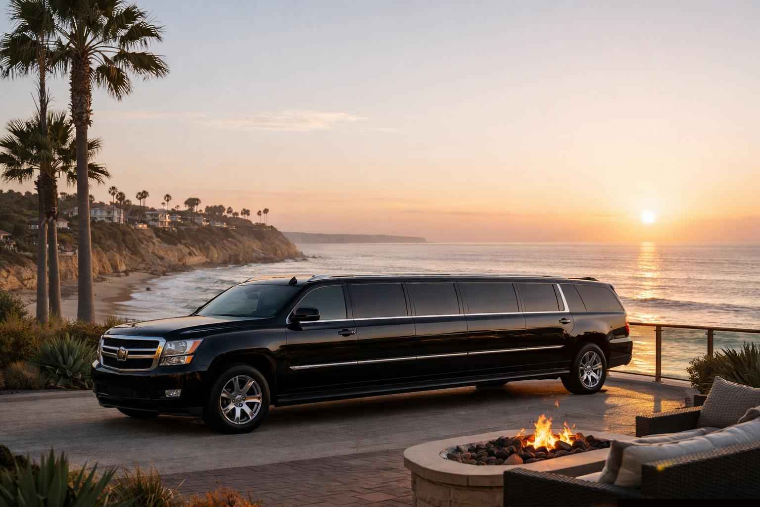 Luxury Suv Limousine In Solana Beach California
