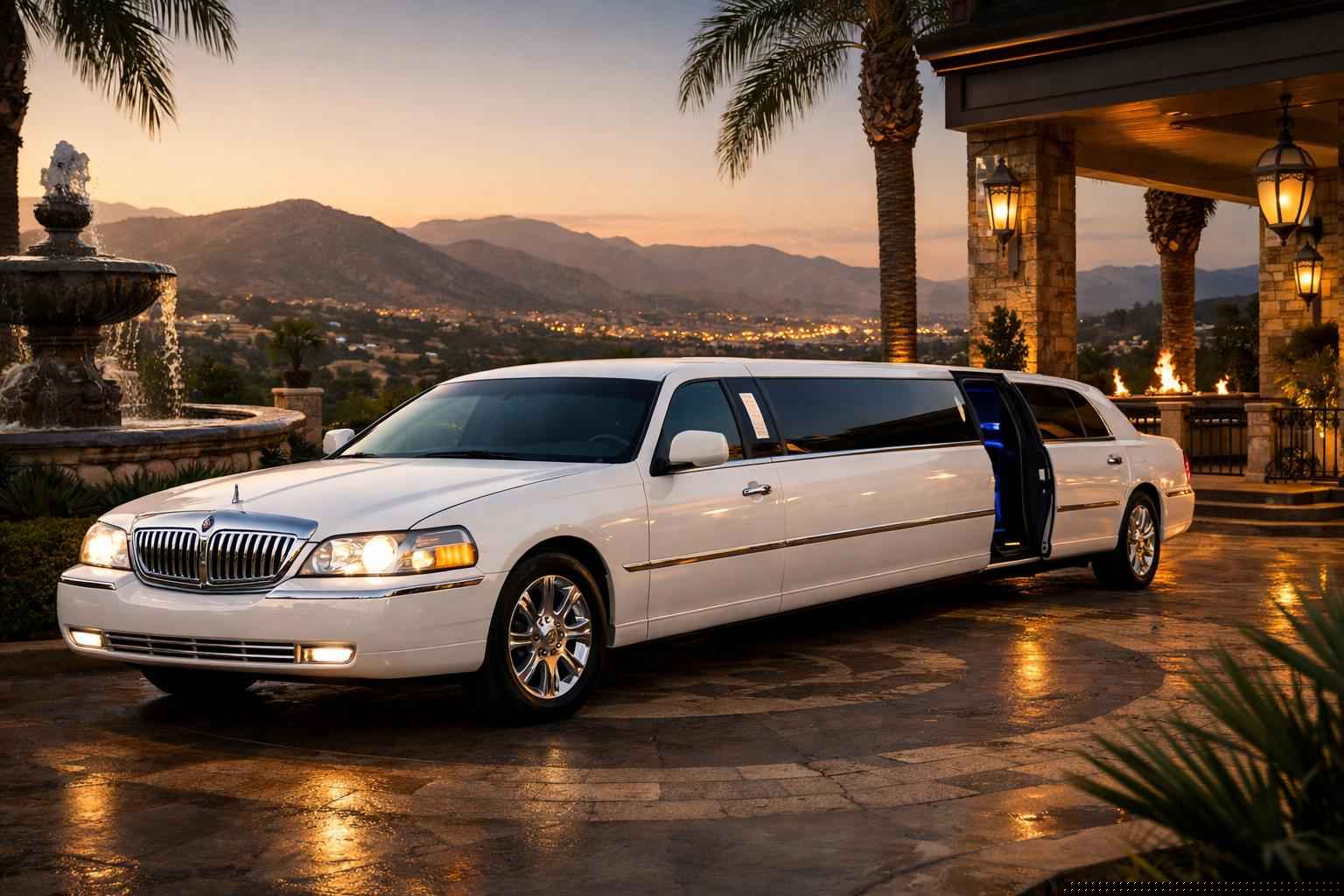 Luxury White Limo Rental In El Cajon California