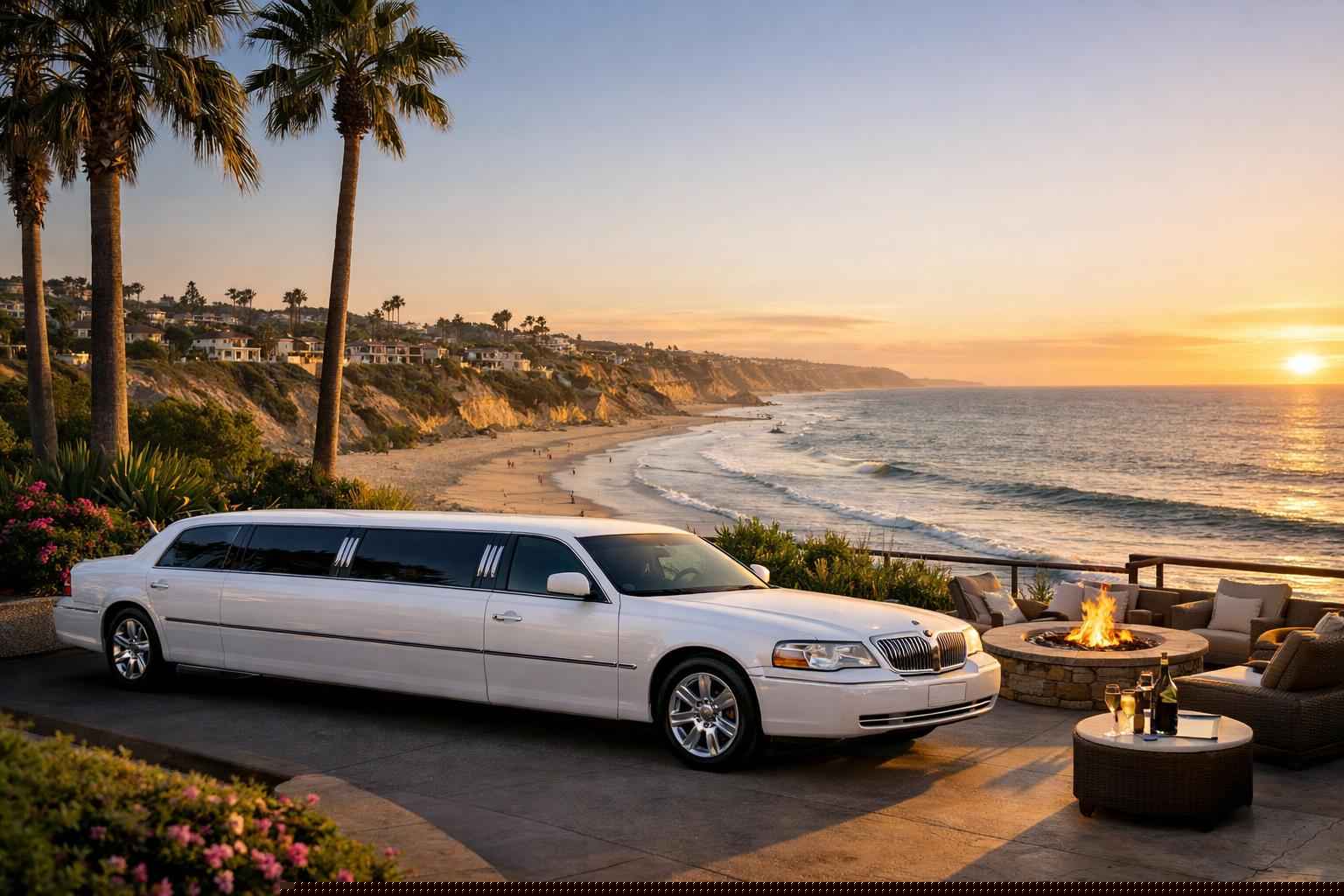 White Limo Rental In Solana Beach California Luxury White Limo Rental In Solana Beach California