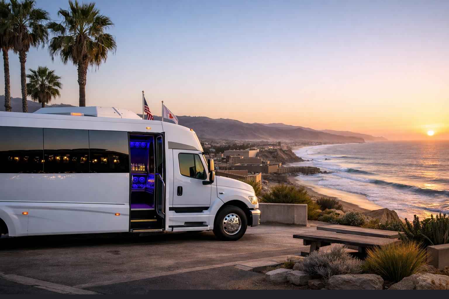White Party Bus Rental In Camp Pendleton South California Luxury White Party Bus Rental In Camp Pendleton South California