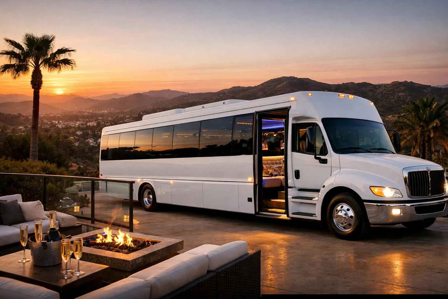 White Party Bus Rental In Poway California Luxury White Party Bus Rental In Poway California