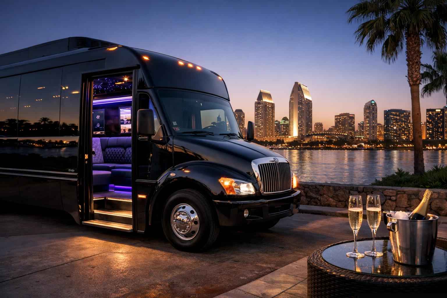 National City California Limo Bus Rental