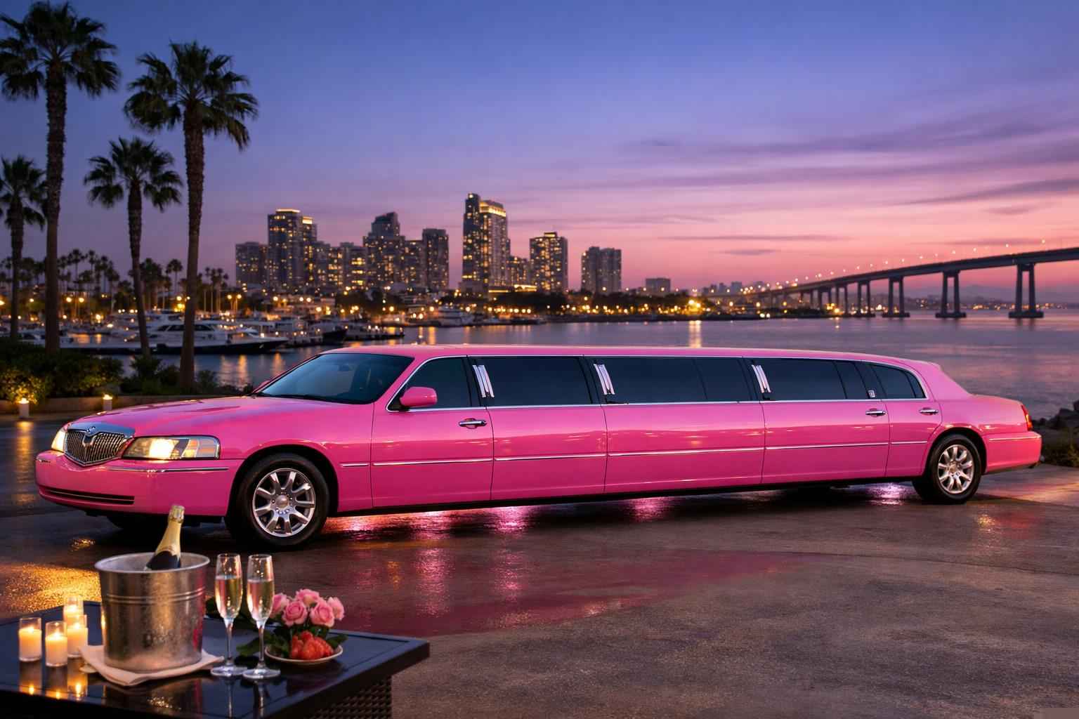 Pink Limo Rental In National City California National City California Pink Limo Rental