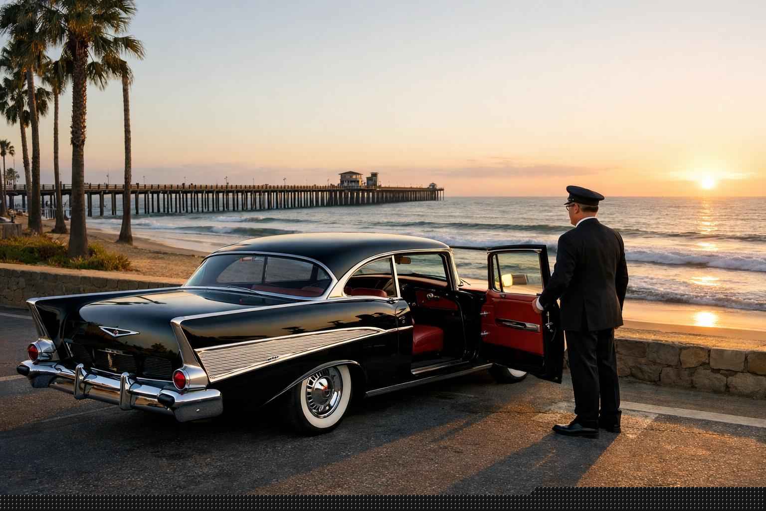 Classic Car Chauffeur Service In Oceanside California Oceanside Ca Classic Car Rental And Chauffeur Service