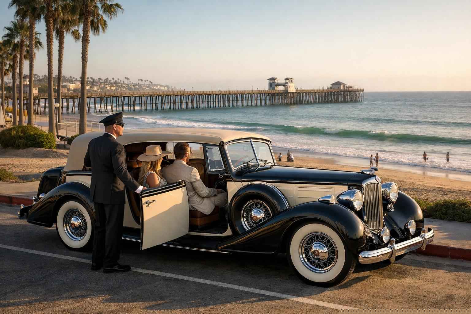 Oceanside California Antique Vehicle Rental With Driver