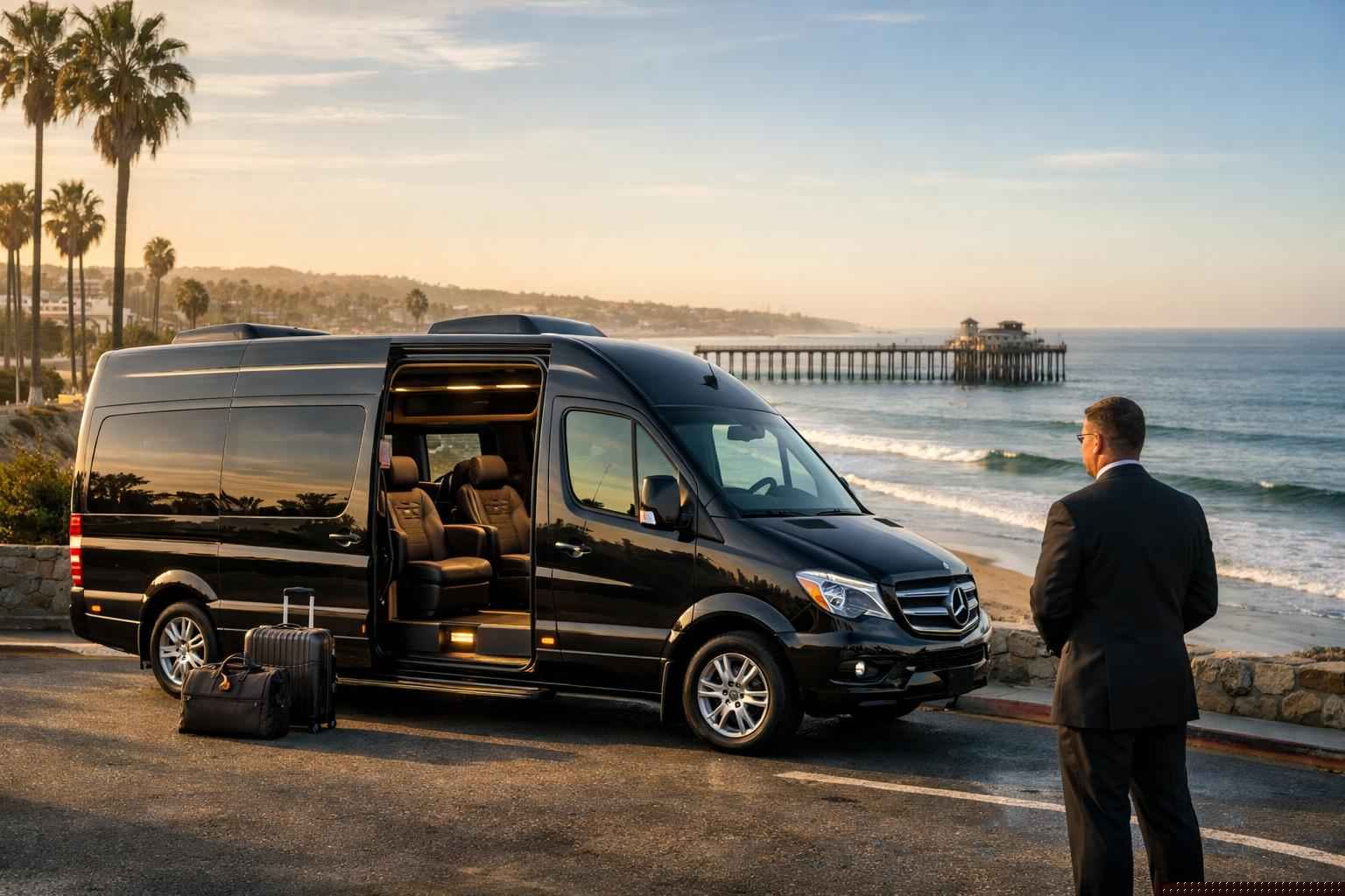 Oceanside California Passenger Van With Driver