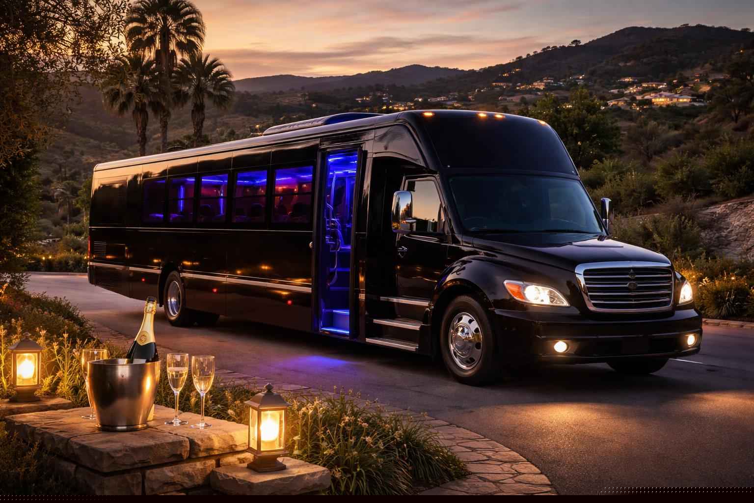 Party Bus Rental Near Me In Hidden Meadows Ca