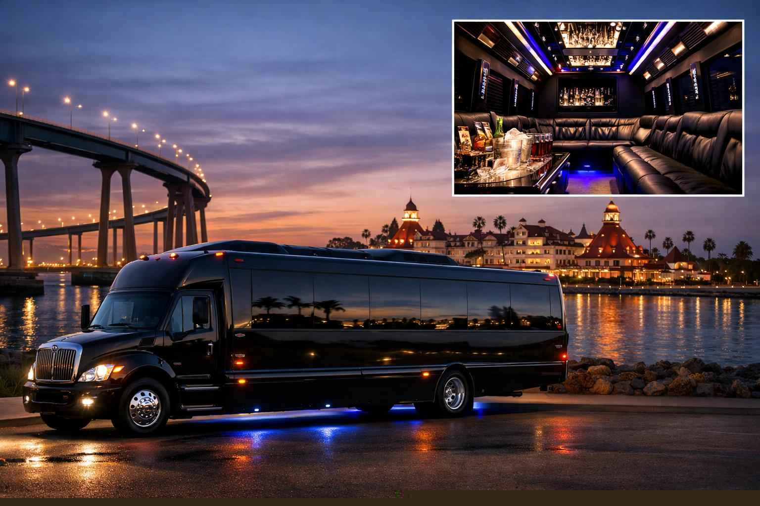 Party Bus Rental Prices In Coronado Ca