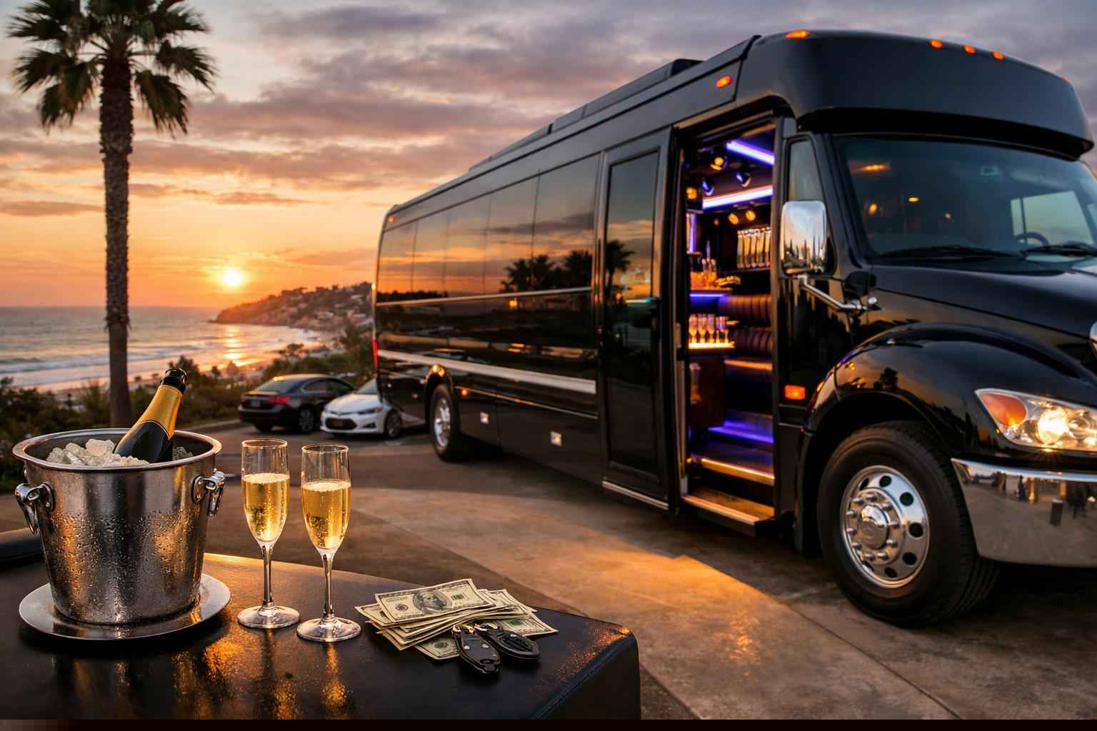 Party Bus Rental In Del Mar California Party Bus Rental Prices In Del Mar Ca