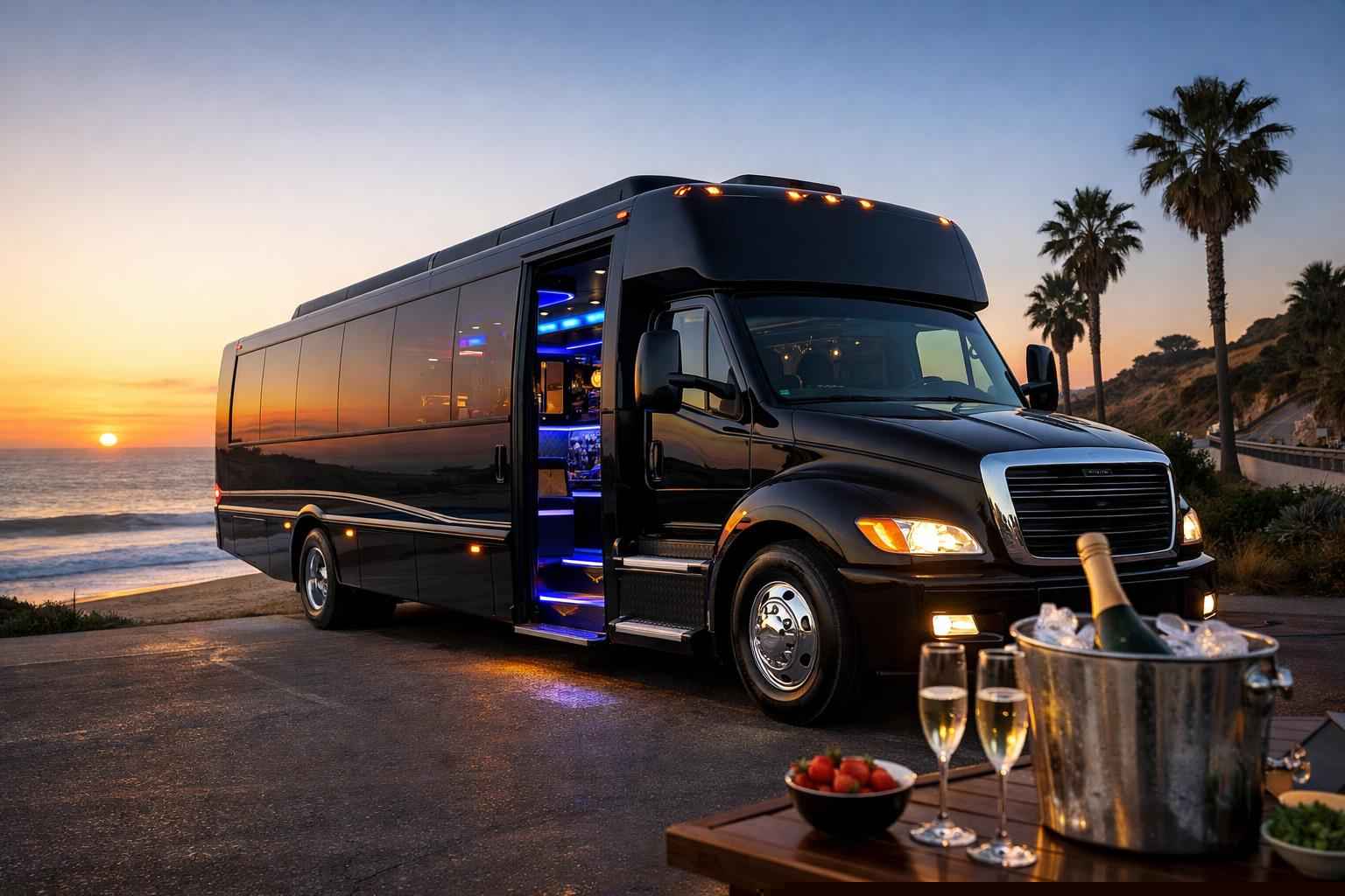 Party Bus Rental In Solana Beach California Party Bus Rental Solana Beach Ca