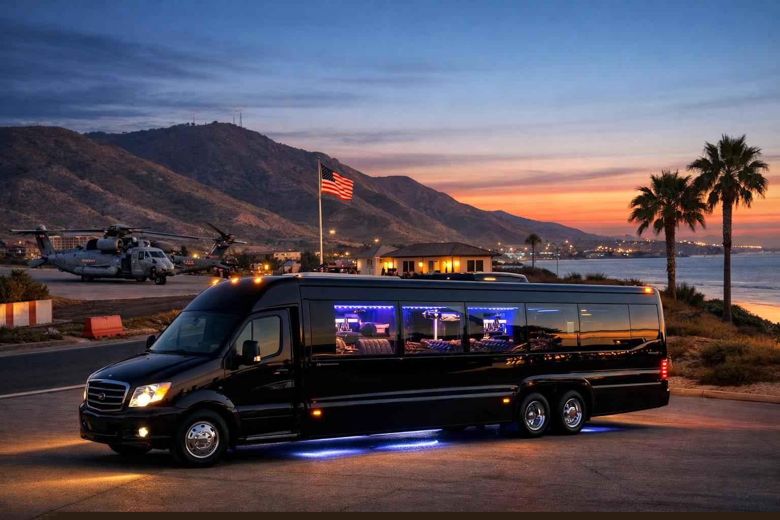 Party Bus Rental In Camp Pendleton South California Party Bus Service Camp Pendleton South Ca