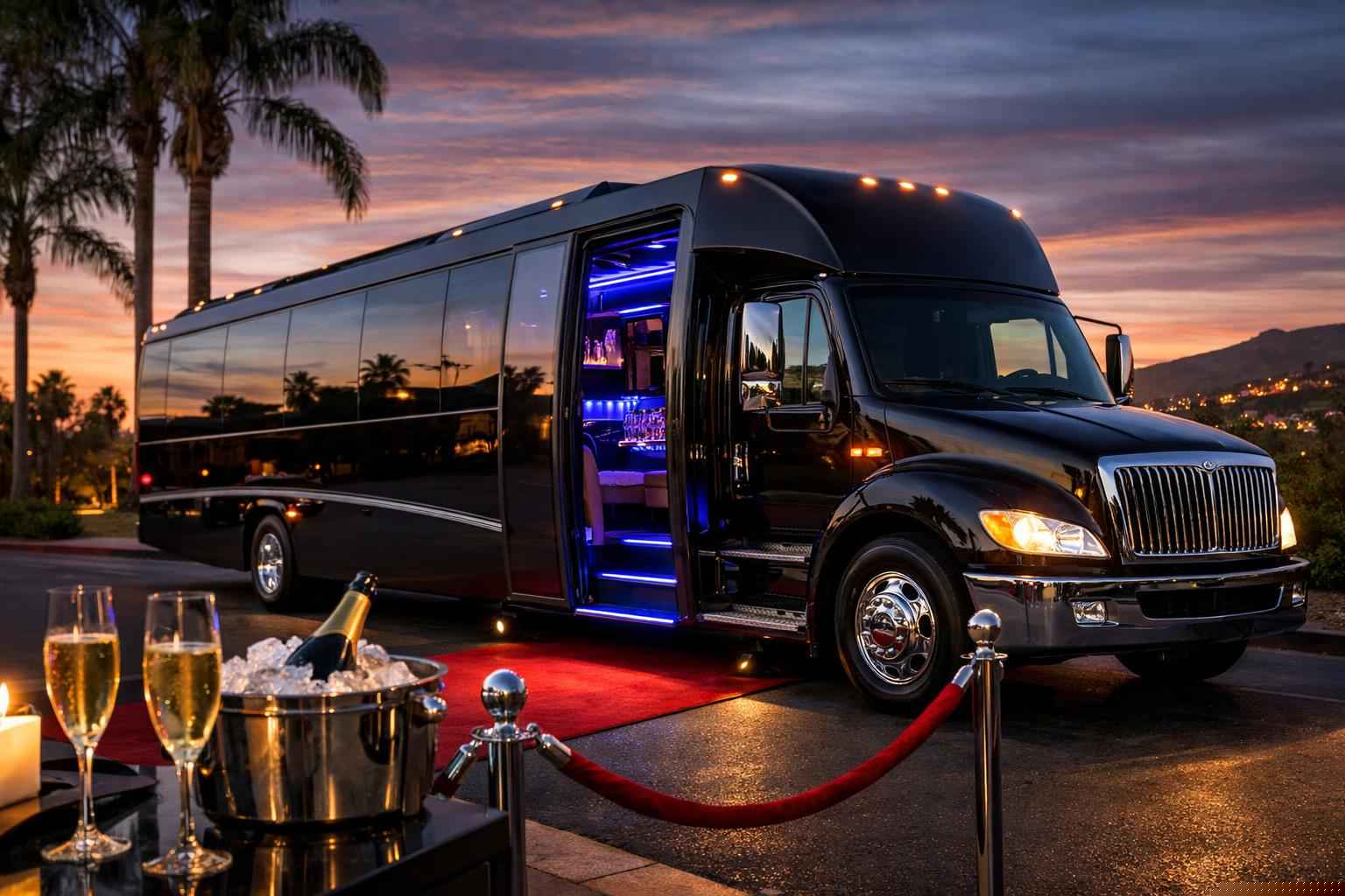 Party Bus Rental In Lemon Grove California Party Bus Service Lemon Grove Ca