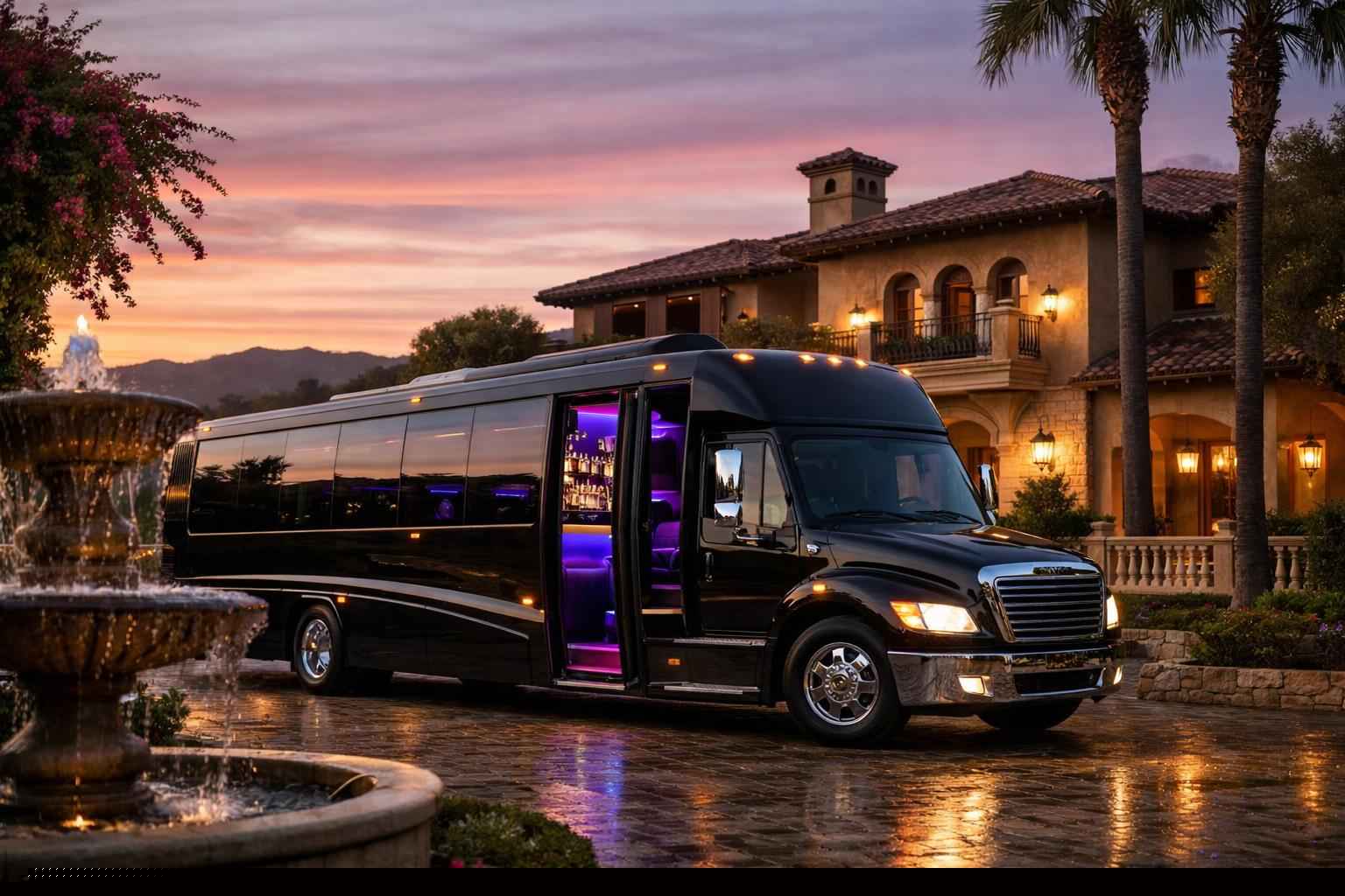 Party Bus Rental In Rancho Santa Fe California Party Bus Service Rancho Santa Fe Ca