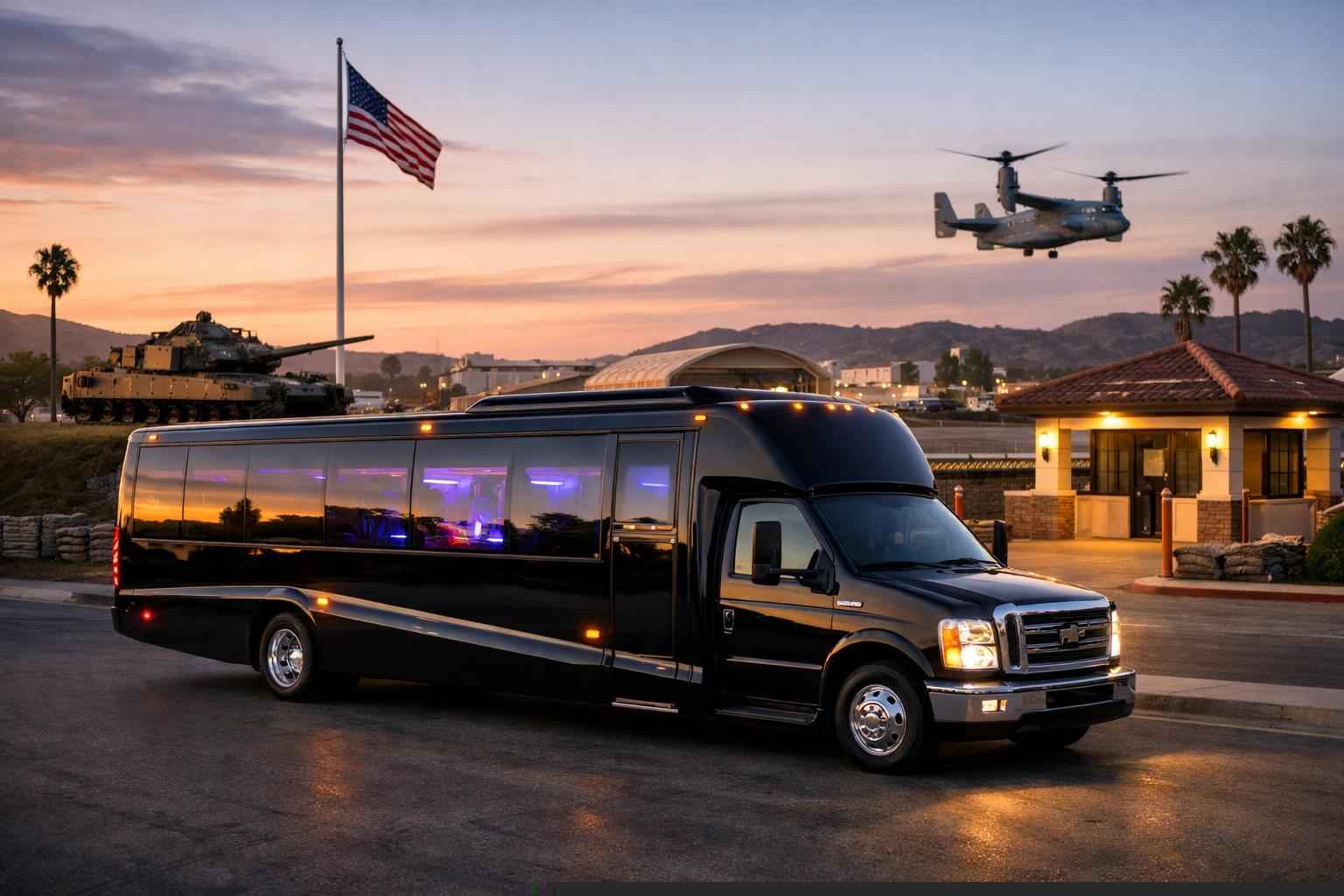 Party Buses In Camp Pendleton Mainside California