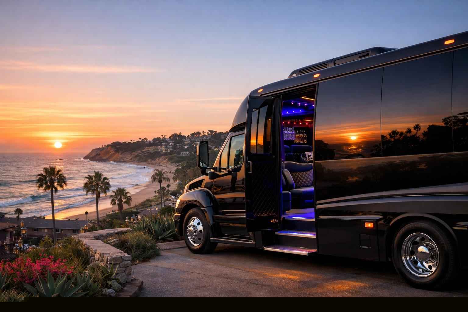 Party Bus Rental In Del Mar California Party Buses In Del Mar California