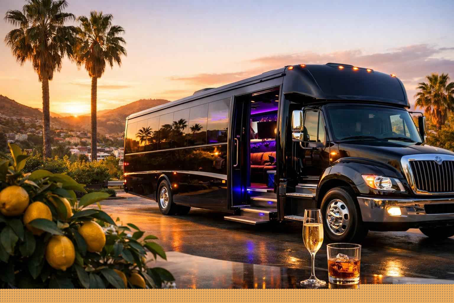 Party Bus Rental In Lemon Grove California Party Buses In Lemon Grove California
