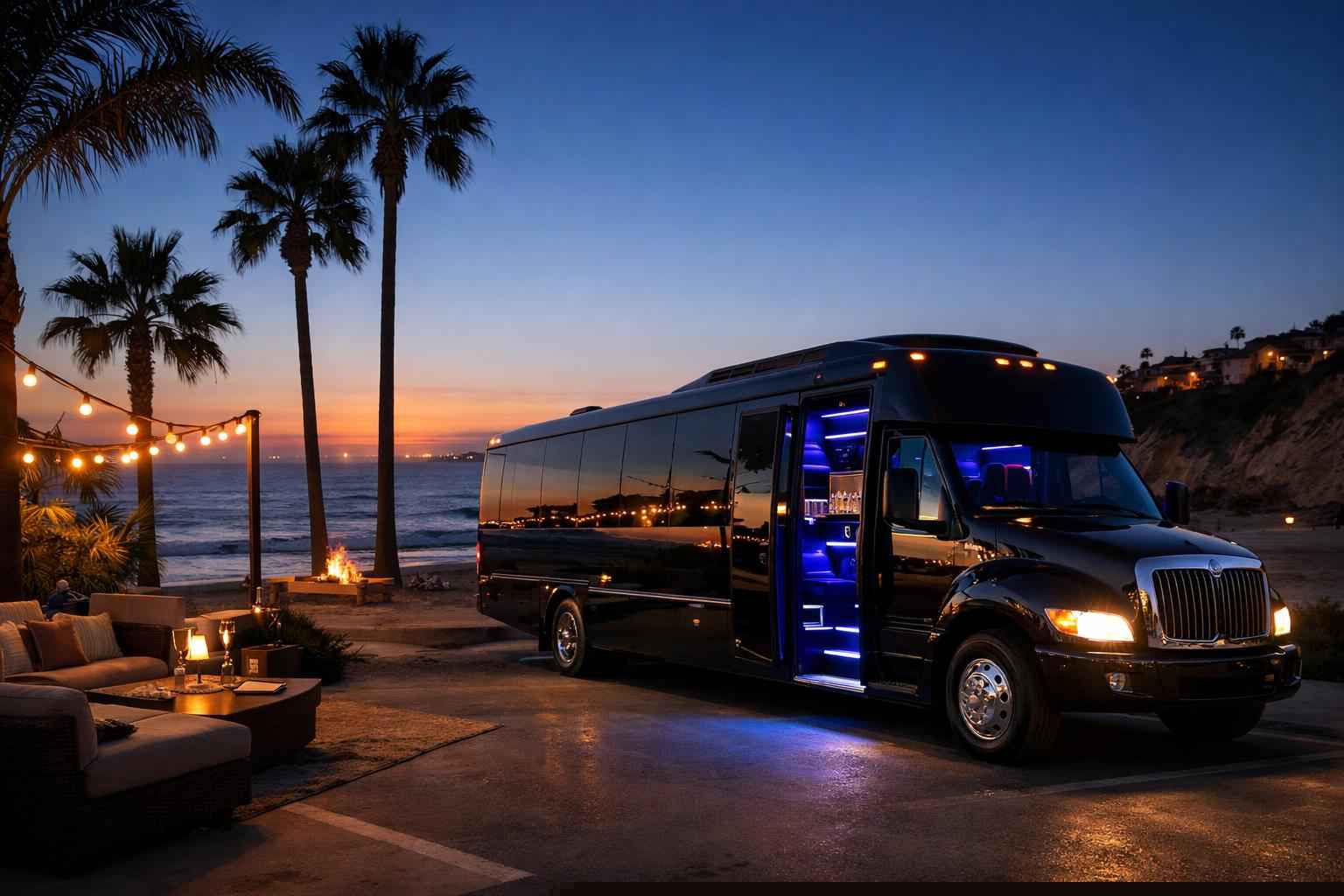 Party Bus Rental In Solana Beach California Party Buses In Solana Beach California