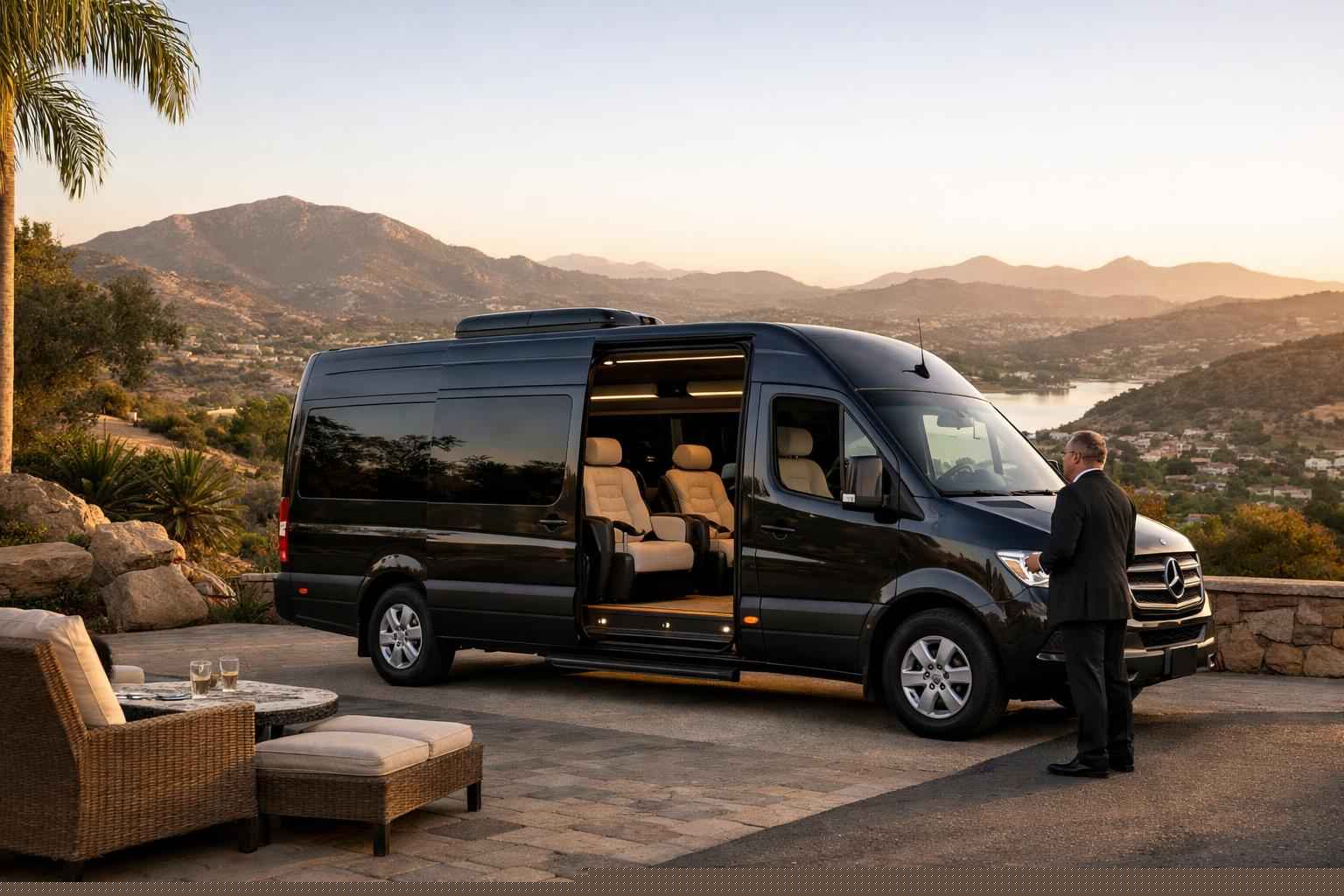 Passenger Van Rental With Driver Poway Ca