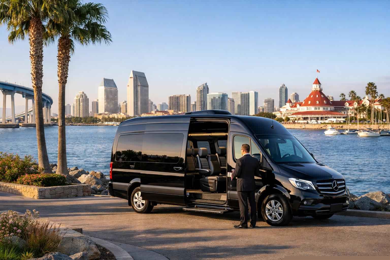 Passenger Van With Driver In Coronado California Passenger Van With Driver Coronado Ca