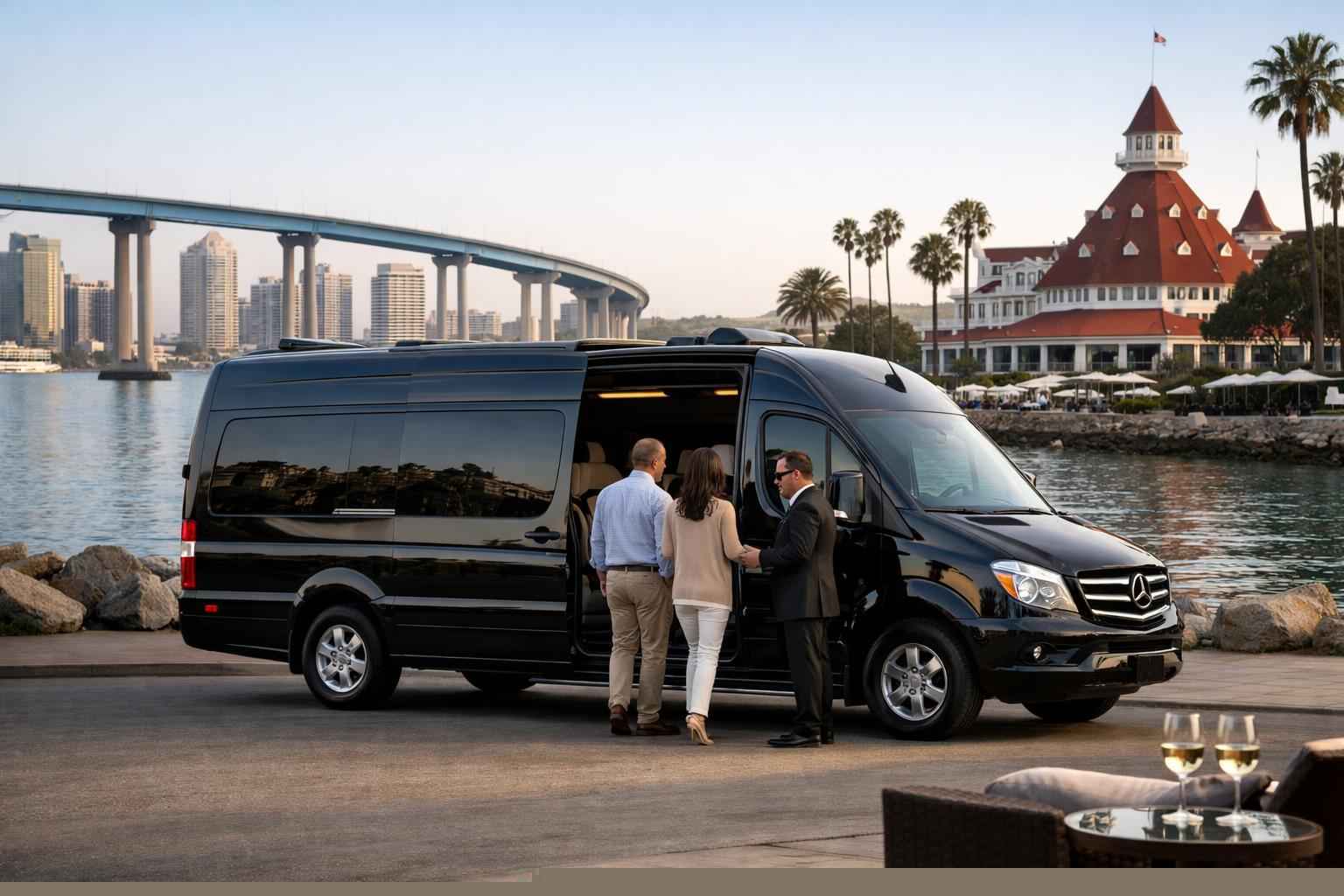 Passenger Van With Driver In Coronado California Passenger Van With Driver Near Me Coronado Ca