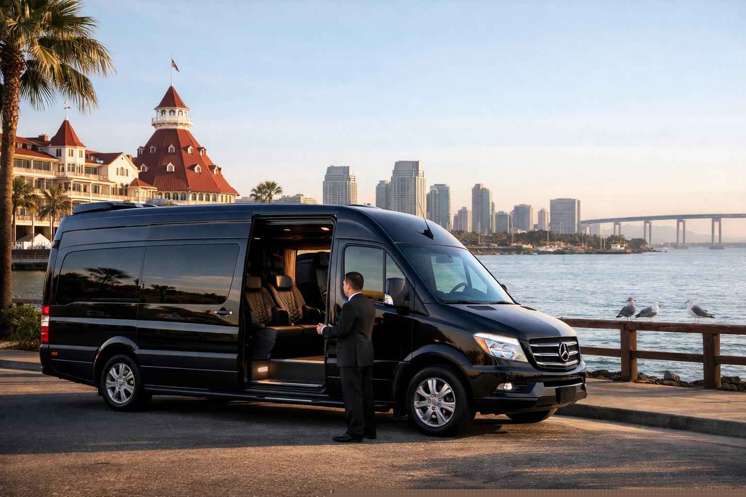 Passenger Van With Driver In Coronado California Passenger Van With Driver Services In Coronado California