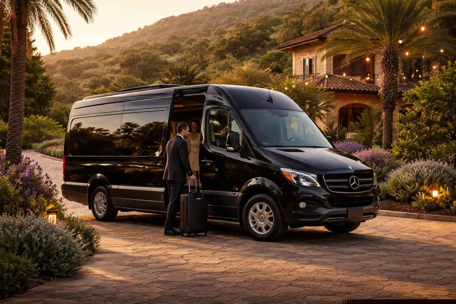 Passenger Van With Driver Services In Hidden Meadows Ca