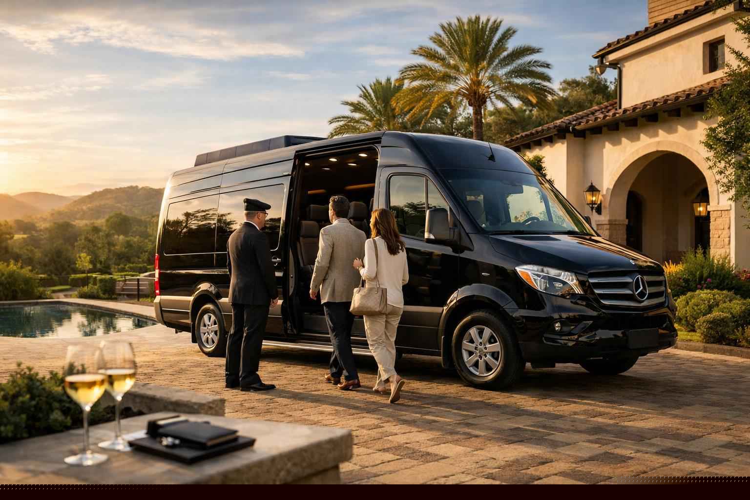 Passenger Van With Driver Services In Rancho Santa Fe California